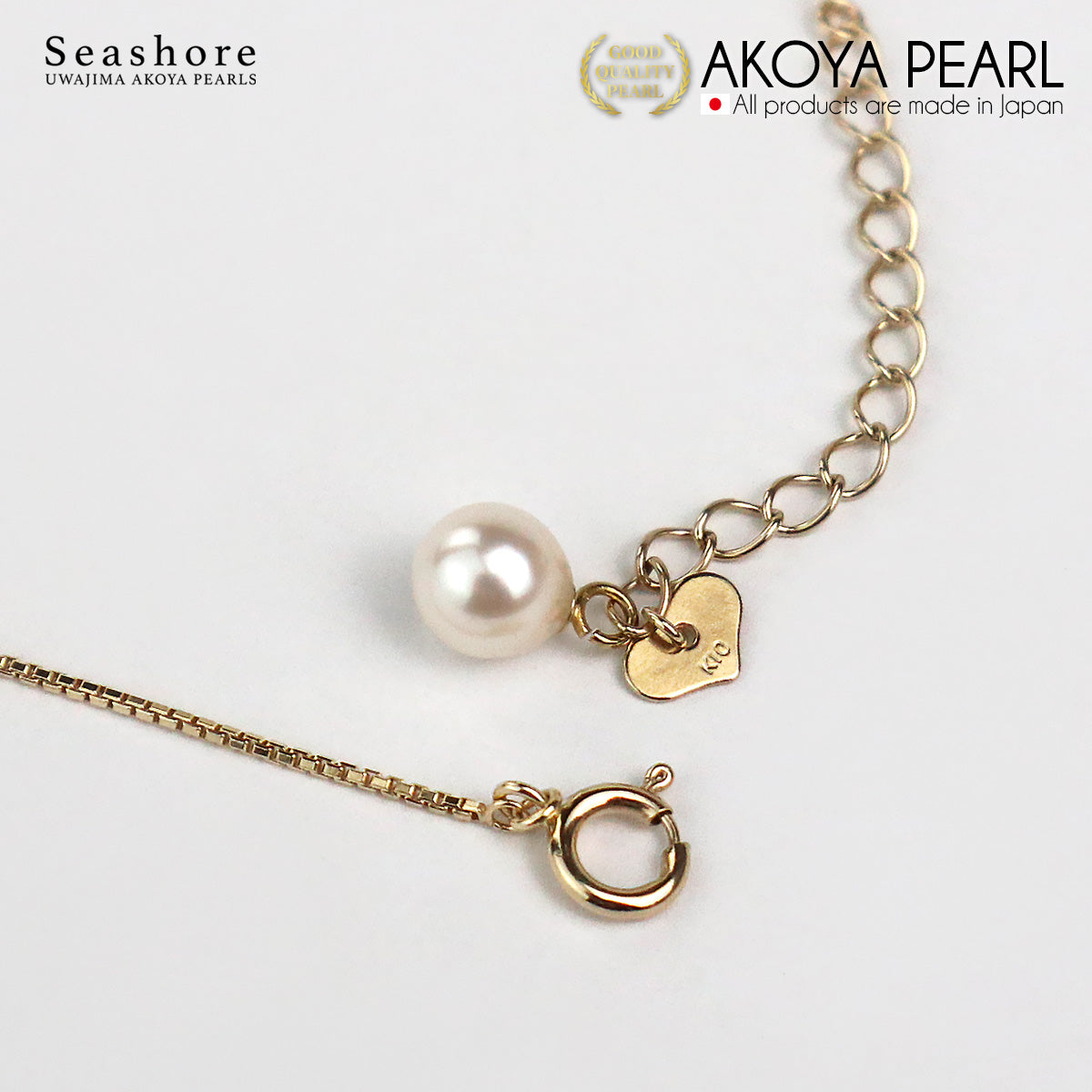 あこや真珠 ブレスレット ベネチアンチェーン K10YG パール 5.5-6.0mm 無料プレゼント付 保管用グレーケース付 (6060)