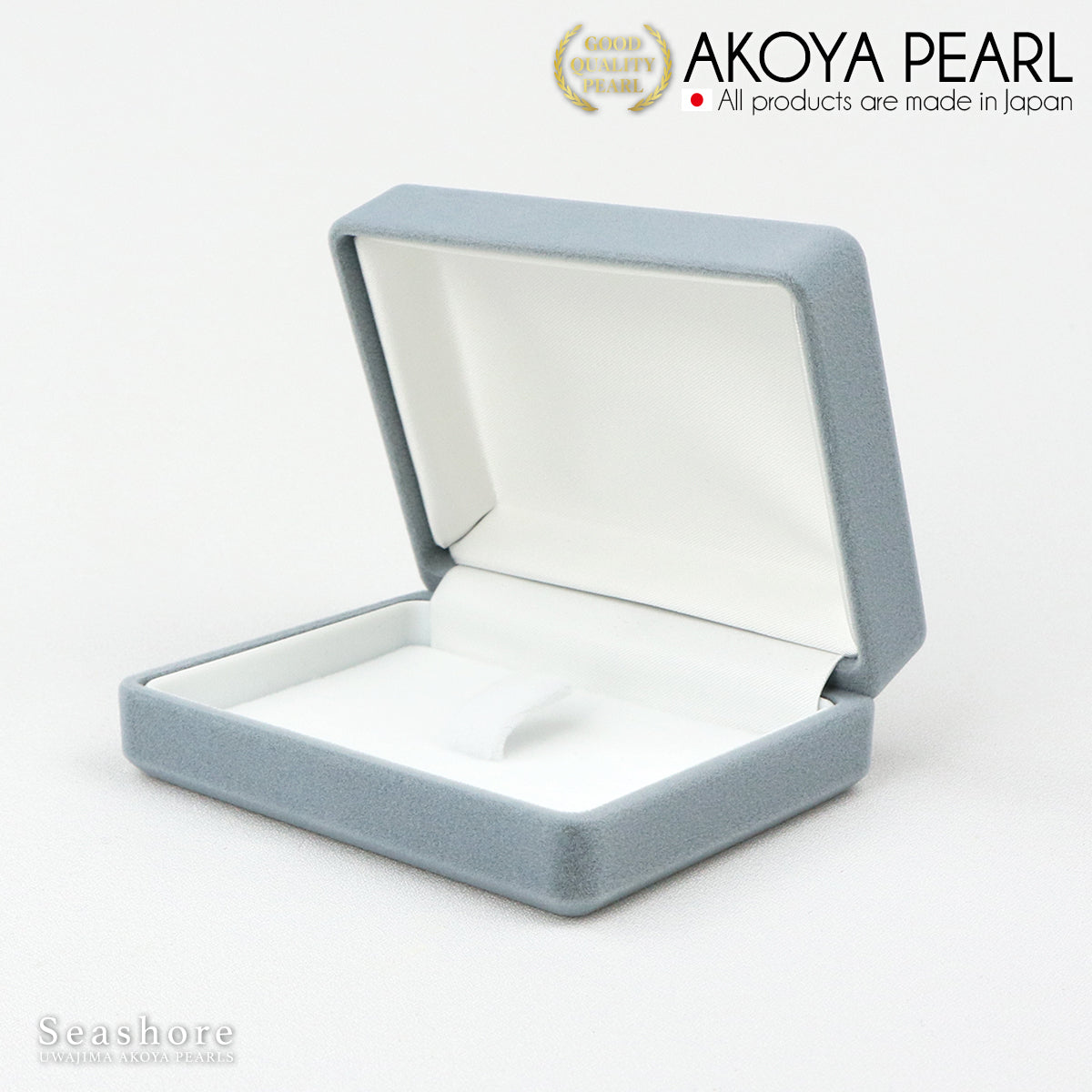 あこや真珠 ブローチ スクエアリボン シルバー バロック 無調色 8.5-9.0mm ナチュラルブルー / ナチュラルホワイト 保管用ケース付