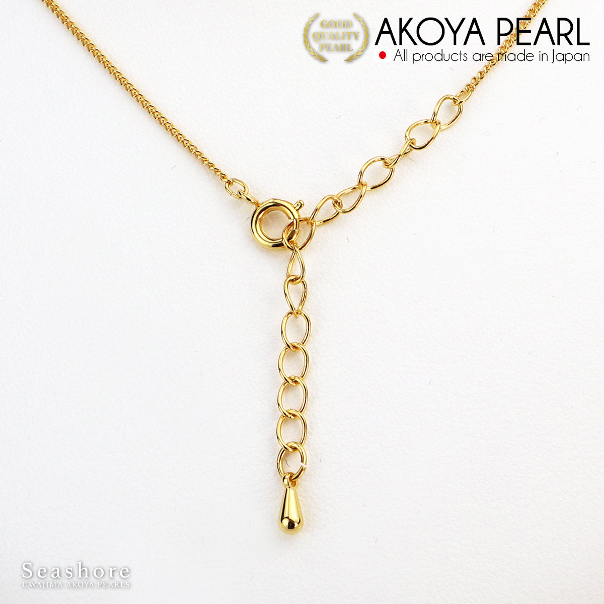 [Gold Akoya] 珍珠项链 [8.0-8.5mm] 黄铜铑 / 金 Akoya 珍珠 [2 种颜色]