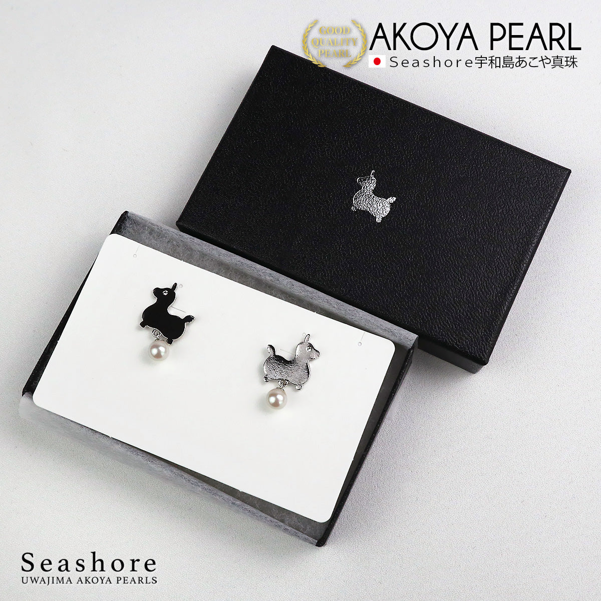 あこや真珠 ロディ ピアス 6.0-6.5mm 真鍮 チタン コラボアクセサリー